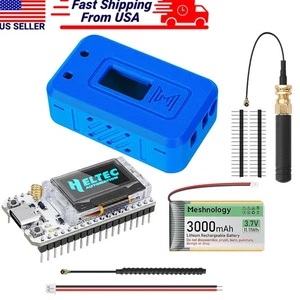 915MHz LoRa V3 ESP32 OLED Board Heltec V3+Battery+Antenna + Case for Meshtastic - Picture 1 of 10