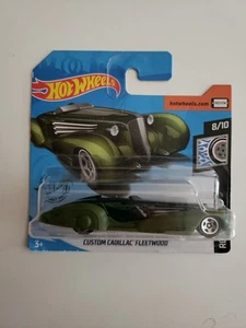 new sealed CUSTOM CADILLAC FLEETWOOD hw rod squad HOT WHEELS toy car GREEN - Picture 1 of 8