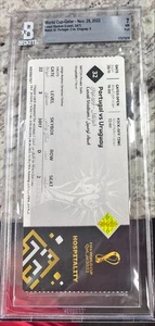 2022 WORLD CUP TICKET - PORTUGAL VS. URUGUAY (CRISTIANO!) BGS 7 *T48 - Picture 1 of 1