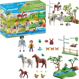 Playmobil 70512 Country Adventure Pony Ride Duck Butterfly Flower Horse Helmet - Picture 1 of 6