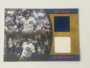 2025 Topps Dual Relic /50 Dansby Swanson Pete Crow-Armstrong Cubs Game-Used - Picture 1 of 10