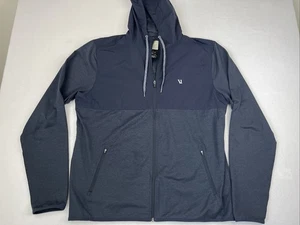 Chaqueta de rendimiento Vuori Sunday Element Track cremallera completa azul marino XL nueva sin etiquetas - Imagen 1 de 5