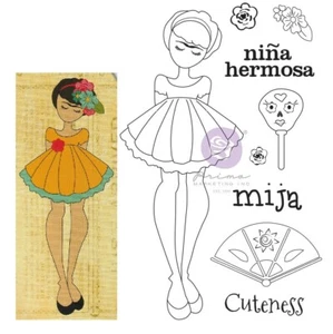 Julie Nutting - Estampilla adhesiva de muñeca Mija 9 piezas Prima marketing medios mixtos 913540 - Imagen 1 de 2