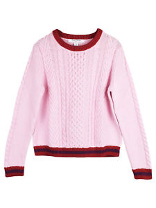 Brooks Brothers Girls Cable Knit Cotton Jumper