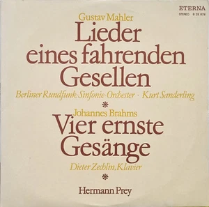 Kurt Sanderling, Hermann Prey, Dieter Zechlin: Mahler, Brahms- Lieder / Eterna - Picture 1 of 3