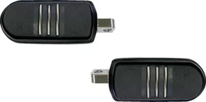 Black Sweeper Foot Pegs for Harley-Davidson Sport Glide Grand Touring FXRD 1986 - Picture 1 of 1