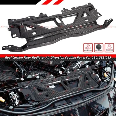 PARA BMW G8X M2 M3 M4 REAL FIBRA CARBONO RADIADOR SOPORTE CUBIERTA PANEL CUBIERTA Foto 1 de 4