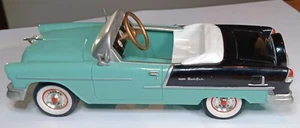 Gearbox - Chevy Bel Air 1:18 Pedal Car Model - aqua blue Black white - Picture 1 of 11