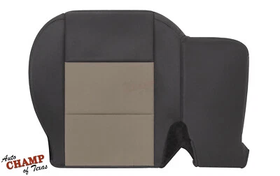 2003-2011 Ford Ranger-Driver Side Bottom Cloth WIDE Seat Cover Black/Tan- 60% - Image 1 of 4
