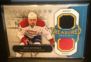 RENE BOURQUE 2013-14 ARTIFACTS TREASURED SWATCHES #TS-RB