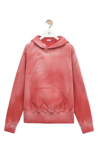 Felpa con cappuccio Loewe rosa lavato L prezzo di listino £ 895