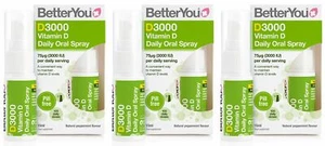 BetterYou Vitamin D 3000IU Spray - 15ml (Pack of 3) - Picture 1 of 1