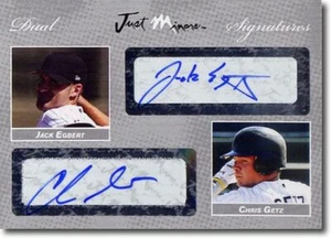 Jack Egbert * Chris Getz * Autograph Rookie SILVER Auto #/25 - Picture 1 of 1