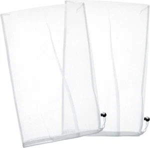 Fine Mesh Filter Bags for Leaf Vacuum Pool Cleaners, 2 Pack - 12" x 20" Replacem - Picture 1 of 3