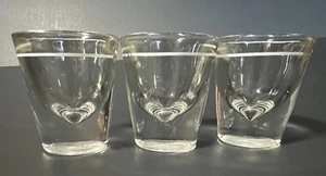 3 Vintage Libbey Shot Glasses Clear Weighted Bottom 3/4 oz Line, 1 oz Capacity - Picture 1 of 9