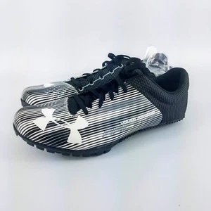 Under Armour Kick Sprint Track Spikes - White/Black - 1273939-100 - Sz: 10 & 12 - Picture 1 of 7