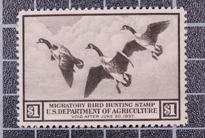 Scott RW3 1936 $1.00 Duck Stamp MNH PSE Cert Grade 90 Read Cert SCV - $500.00 - Image 1 of 3