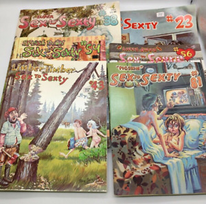 Lot of 6 - Sex to Sexty  Adult Humor Cartoon Magazines
