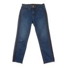 Halogen Straight Crop Jeans Womens 29 Mid Rise Medium Blue Denim