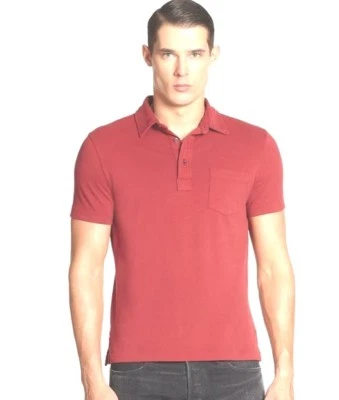 $165 Ralph Lauren Etiqueta Negra Pima Algodón Malla Rojo Calce Ajustado Polo Mediano M Foto 1 de 4