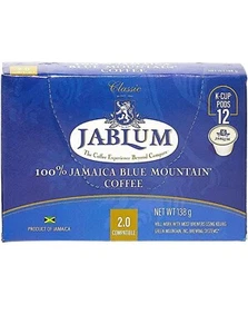 Jablum Jamaica Blue Mountain Single Serve Coffee Pods for K Cup Brewers 2.0, 12 - Picture 1 of 1