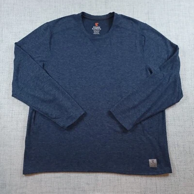 Rugged Elements Men's Durable Utility Long Sleeve Pullover Shirt Blue Size 2XL - Image 1 of 4