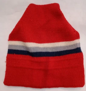 Vintage Wigwam Wool Knit Beanie Hat - Red, White and Blue - Pre-owned - Picture 1 of 3