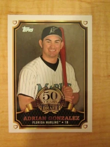 2014 Topps 50 Years Of The Draft Adrian Gonzalez #50YD-5 Florida Marlins - Picture 1 of 2