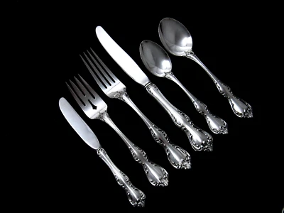 ❤️ DEBUSSY c. 1959 TOWLE STERLING 6pC PLACE SETTING HEIRLOOM QUALITY - Image 1 of 4