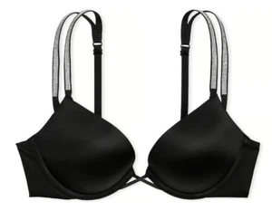 Victoria's Secret 32C  Bombshell Double Shine Strap Bra Adds 2 Cups!!! - Picture 1 of 8