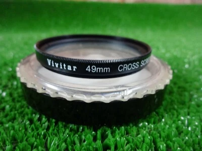 VIVITAR 49MM CROSS SCREEN VI CAMERA LENS FILTER  profesional /Made in Japan - Image 1 of 4