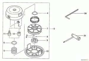 Deckel Fadenkopf Tanaka TBC-420PF -Tanaka TBC-600 NO 10 - Bild 1 von 1