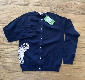 Lilly Pulitzer Girls Elephant Cardigan Size 12 - Picture 1 of 5