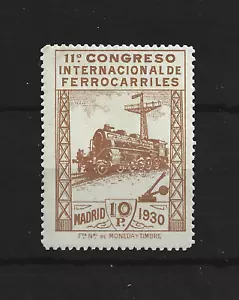 1930 ferrocarriles EDIFIL 481 ** MNH CATALOGO 1125 EUROS raro sin fijasellos - Bild 1 von 2