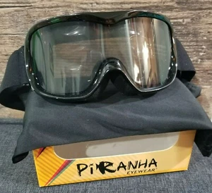 Piranha Dual Lens Performance Schneebrille Ski Snowboard Schneemobil Tragetasche - Bild 1 von 7
