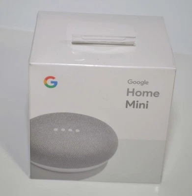 Google Home Mini Smart Speaker with Google Assistant Chalk Gray New Sealed - Image 1 of 3