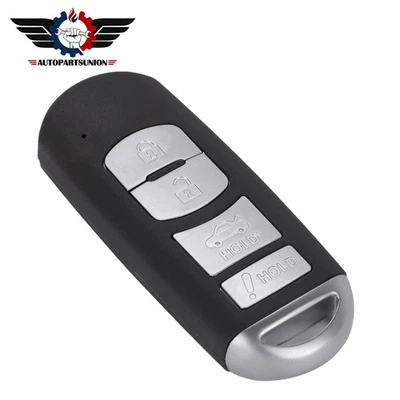 Remote Car Key Fob fits Mazda 6 3 2014 2015 2016 2017 2018 WAZSKE13D02 4 Buttons - Image 1 of 4