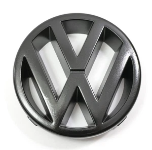 Black VW Grill Grille Emblem Badge 88-99 Jetta Golf MK2 MK3 OEM - 191 853 601 H - Picture 1 of 3
