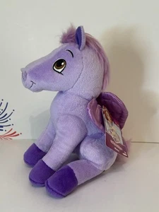 Disney Sofia The First Minimus Purple Pegasus Plush Unicorn Horse Stuffed Toy 9” - Picture 1 of 5