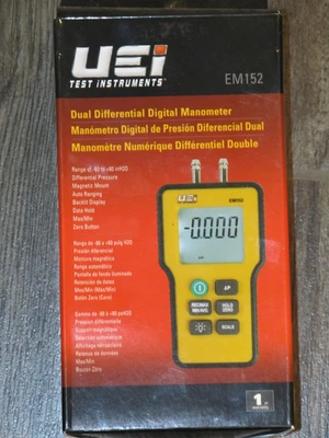 NEW UEI TEST INSTRUMENTS EM152 Dual Differential Digital Manometer - Image 1 of 2