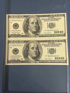 20 X $100 Series 2003 A Numerical Order United States Bill - Picture 1 of 6