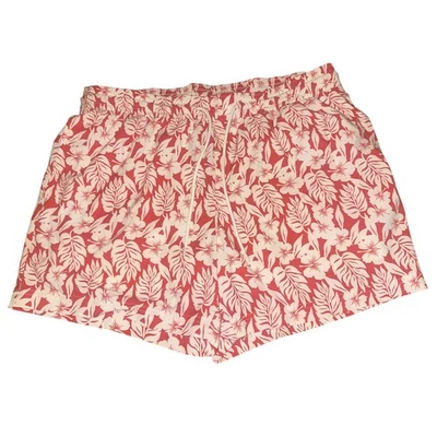 Карибский купальный костюм мужской XL красный цветочный плавки шорты пляж курорт отпуск - Изображение 1 из 3