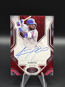 Adolis Garcia Auto /15 - 2025 Topps Tier One, Red Foil - Picture 1 of 2