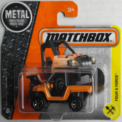 Matchbox Four X Force orangemetallic Neu/OVP Side-By-Side Quad ATV Mattel MBX - Bild 1 von 4