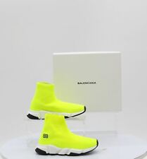 Balenciaga UK 8 EU 25-26 Calzado Deportivo Zapatillas Flo Amarillo para niños rrp £ 225 M