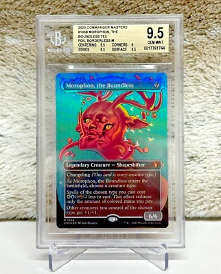 2023 MTG Commander Masters - #1058 Morophon the Boundless Texture Foil- BGS 9.5! - Image 1 of 2