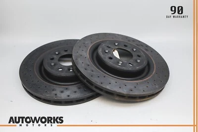 03-06 Jaguar XK8 XKR X100 Juego de 2 discos de rotor de freno delantero izquierdo y derecho OEM Foto 1 de 4