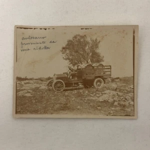Vintage Foto Photo frühe antike LKW Auto Mann - Bild 1 von 9