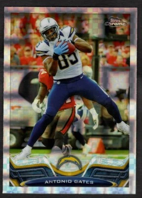 2013 Antonio Gates Topps Chrome Football XFactor Refractor Chargers #51 - Image 1 of 2