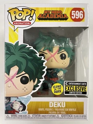 Funko Pop! Deku (capucha completa) #596 My Hero Academia MHA 2019 EE Glow exclusivo Foto 1 de 4